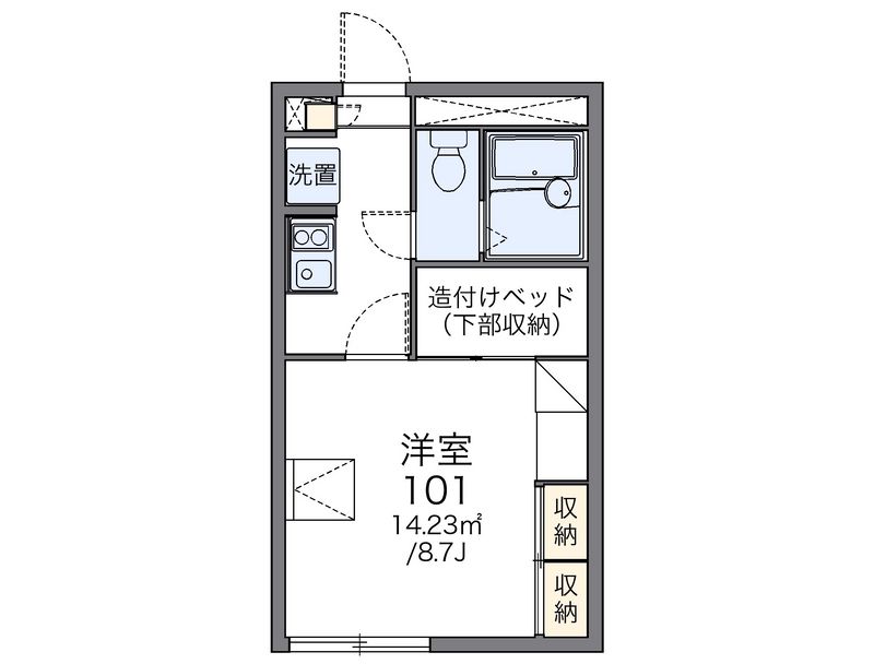 レオパレスアマーレ　サッポロ 間取図