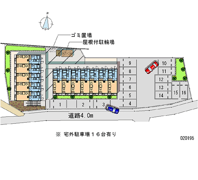 レオパレスジュネス０４ 月極駐車場