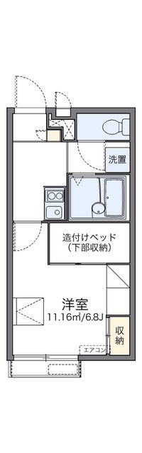 レオパレスサザンガーデン寺田Ⅱ 間取り図