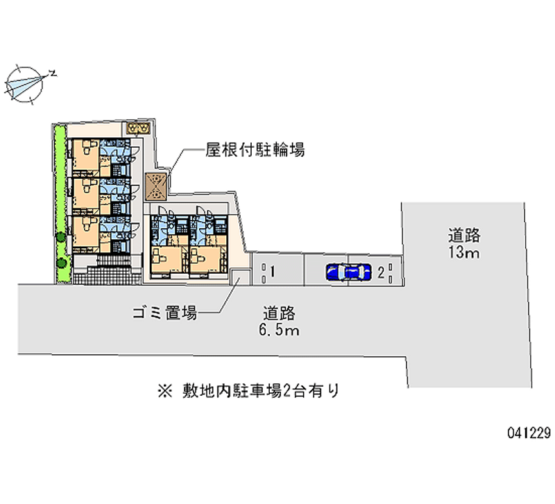 レオパレス廿軒家 月極駐車場