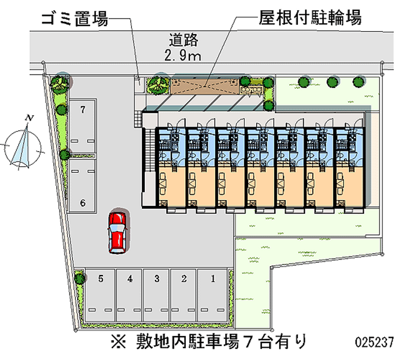 レオパレスオリーブ 月極駐車場