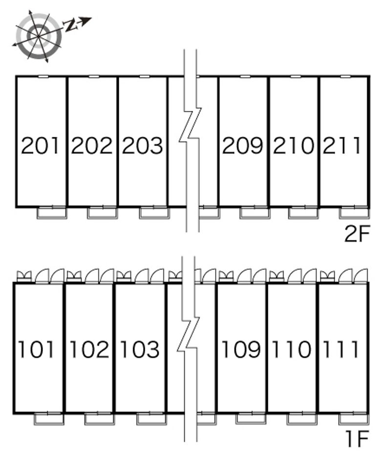 レオパレスＡＹＵＴＡＫＵ２２ 間取り配置図