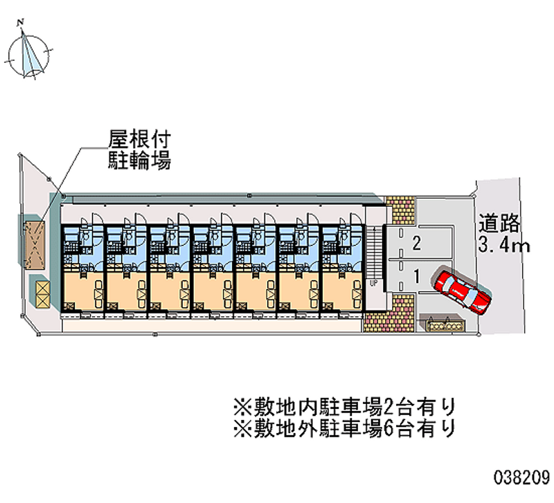 レオパレスセレッソ 月極駐車場