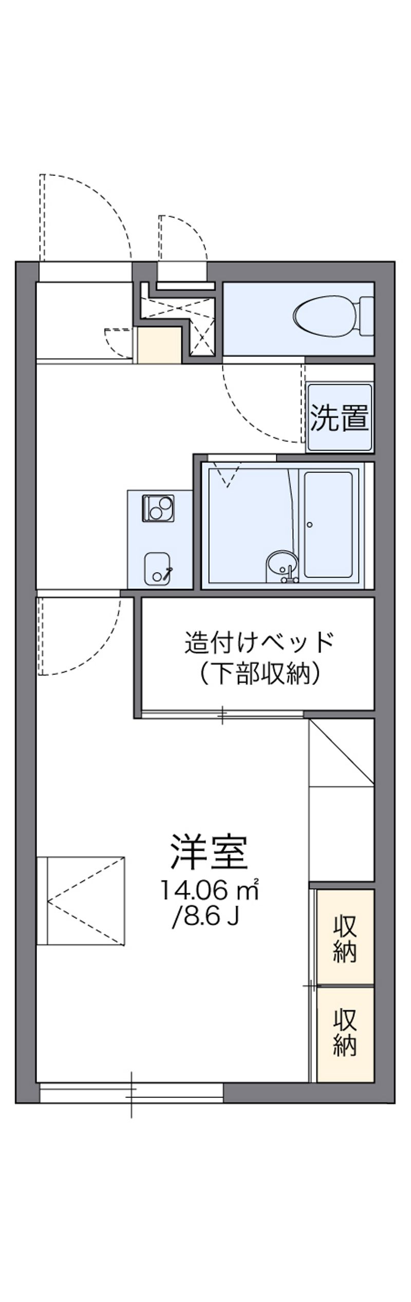 レオパレスアクシスⅡ 間取図