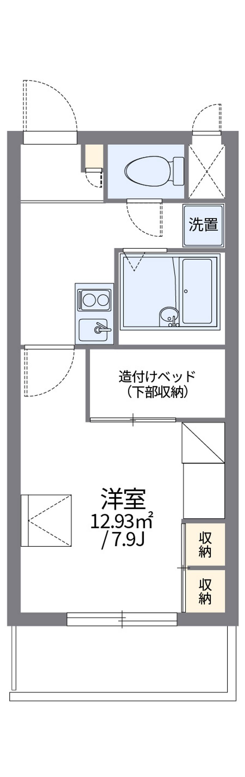 レオパレスパルコートＢ 間取図