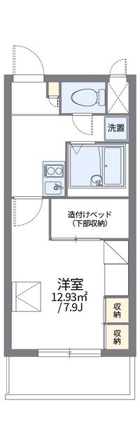 レオパレスパルコートＢ 間取り図