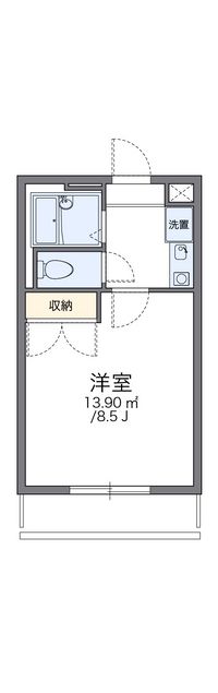 レオパレス中島 間取り図