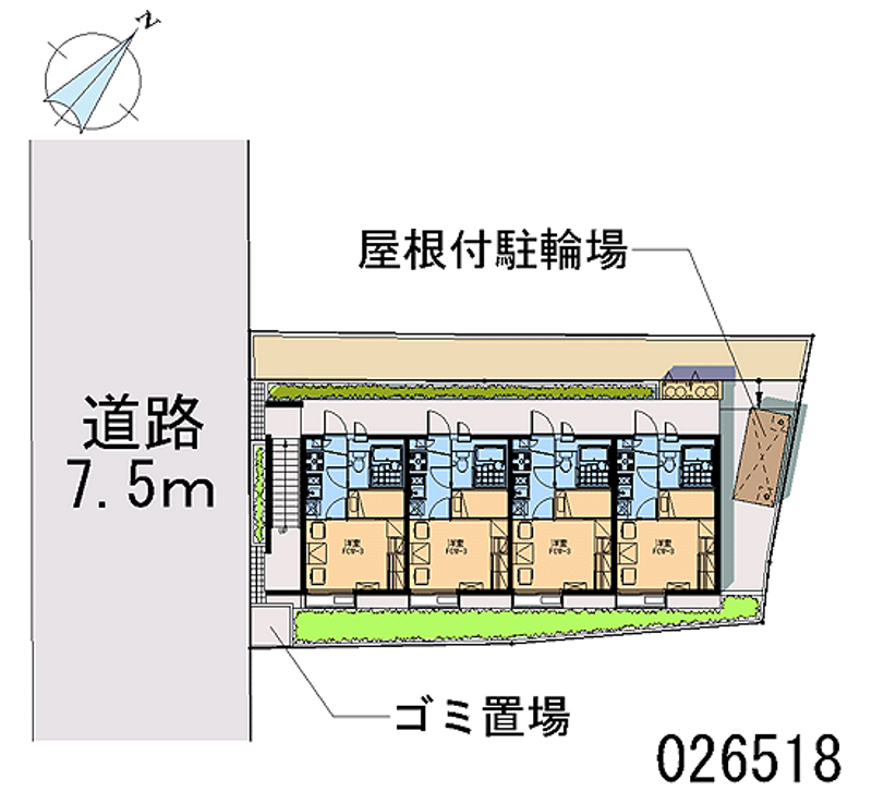 レオパレスアメニティー大船 区画図