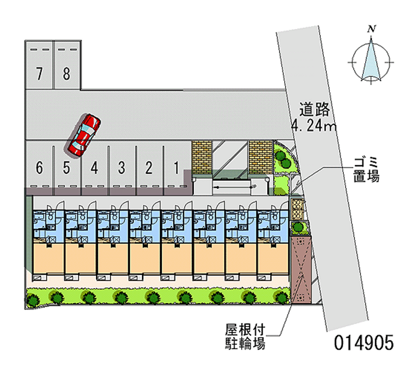 レオパレスエクセレント２号館 月極駐車場