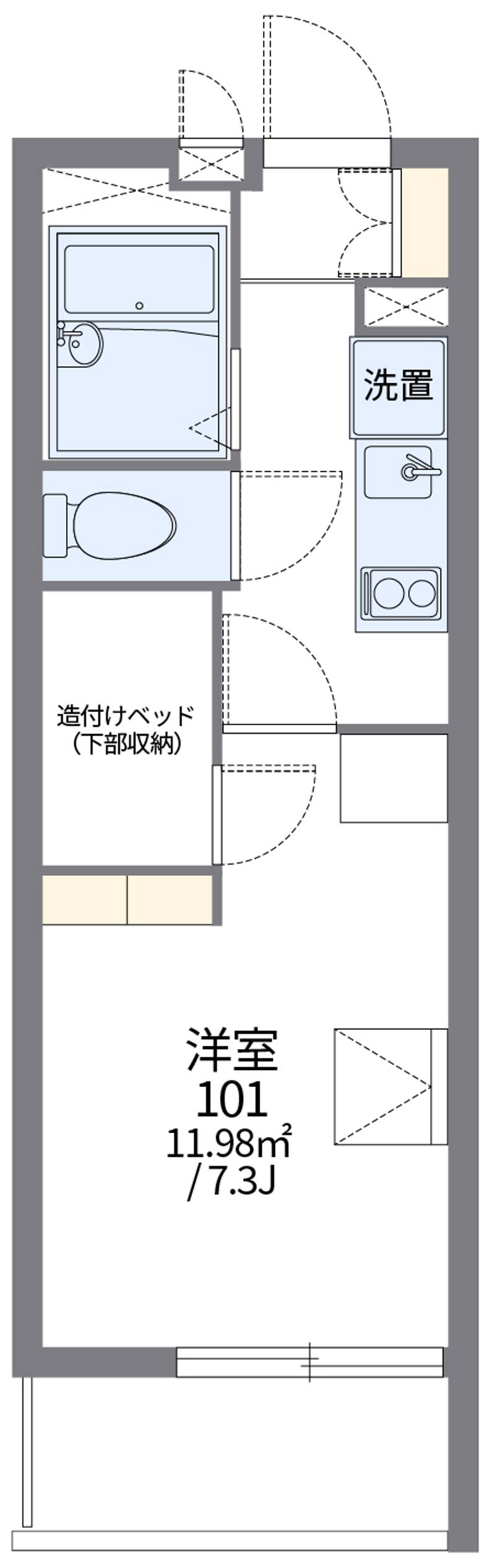 レオパレスアナトリア 間取図