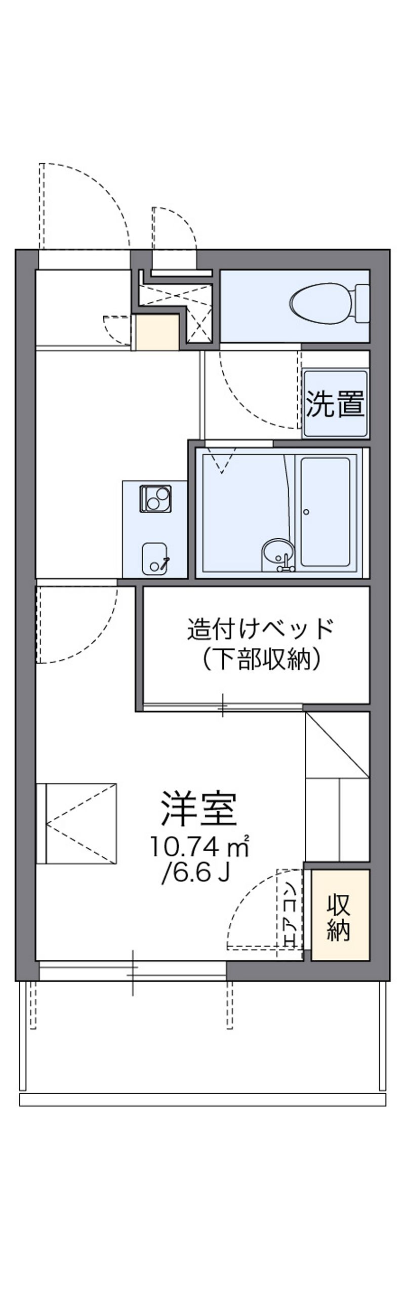 レオパレスベルローズ 間取図