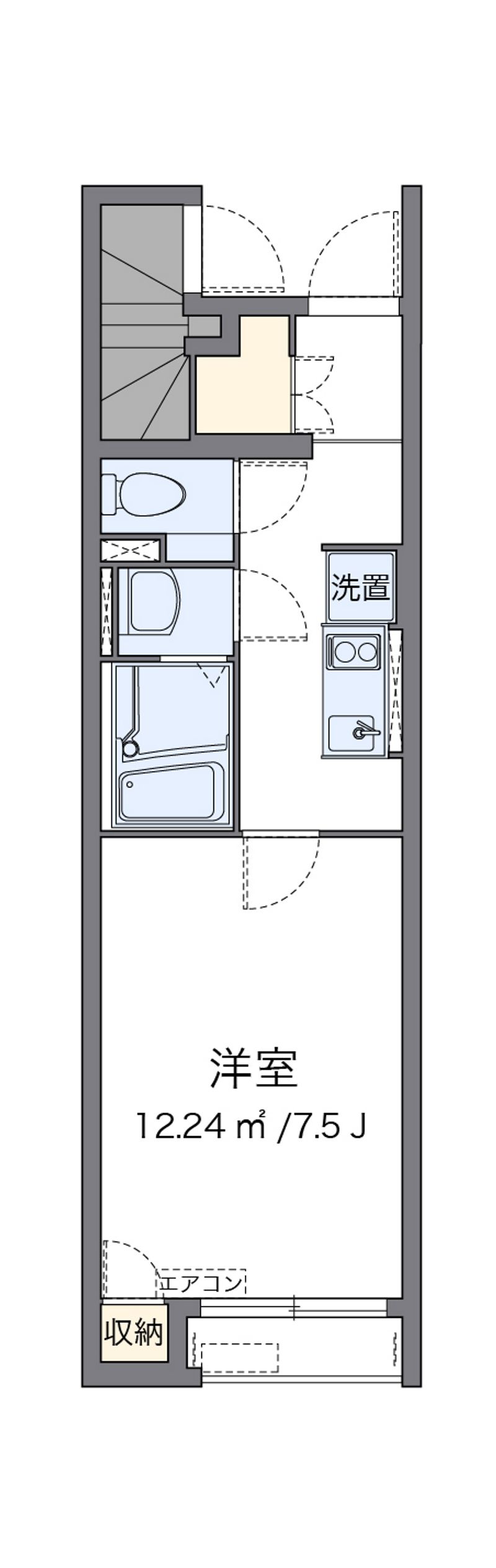 クレイノアイリスいなば 間取図