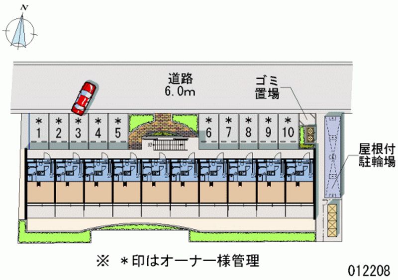 レオパレス住吉壱番館　 区画図