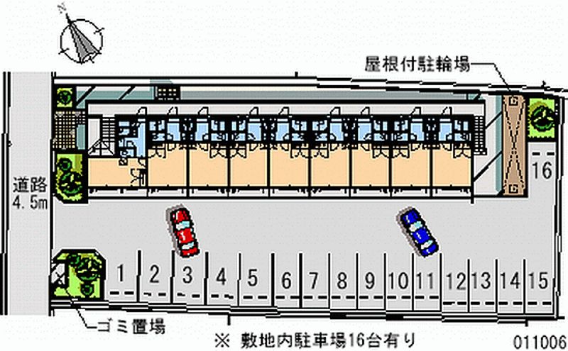 レオパレスぐりーんⅡ 月極駐車場