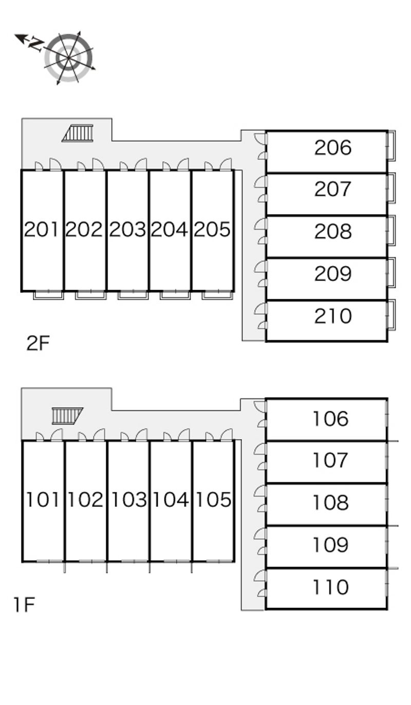 レオパレス小室 間取配置図