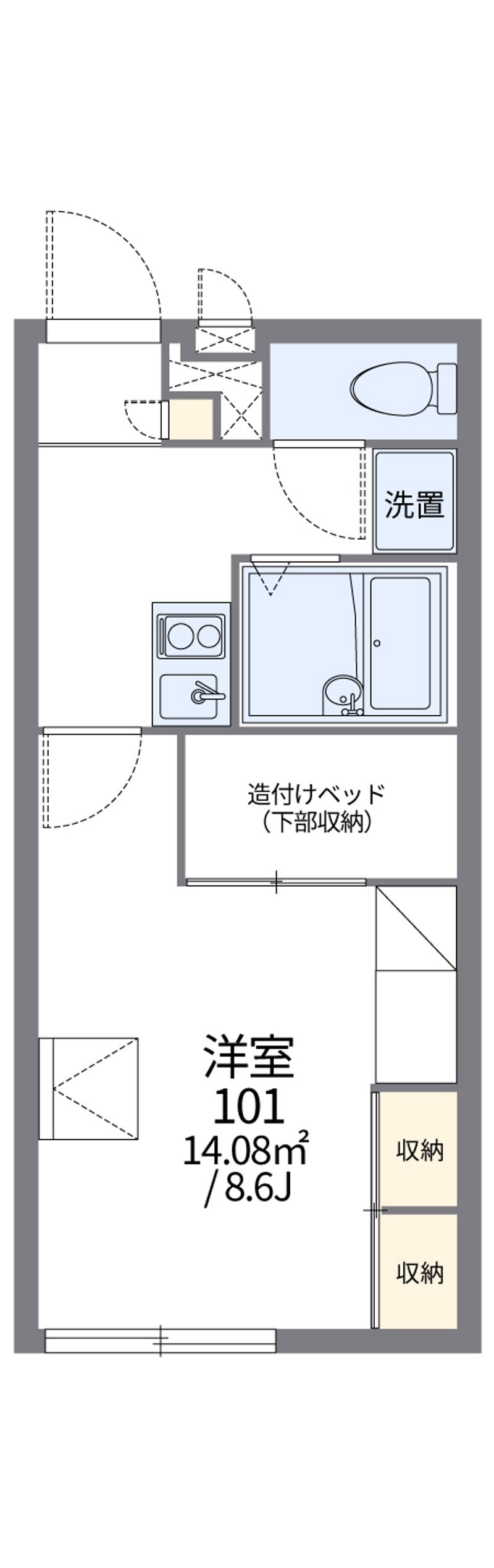 レオパレスウィングＭＫ 間取図