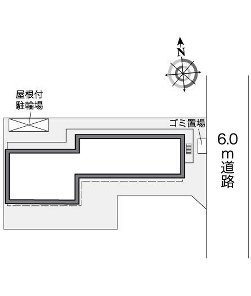 レオパレス東堀切 配置図