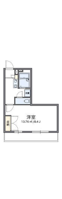 レオパレスエクレール 間取り図