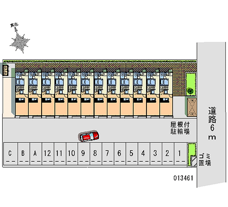 レオパレスビオレハイツ 月極駐車場