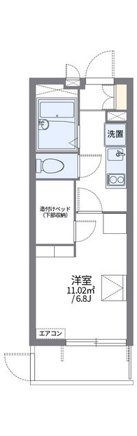 レオパレス谷中 間取り図