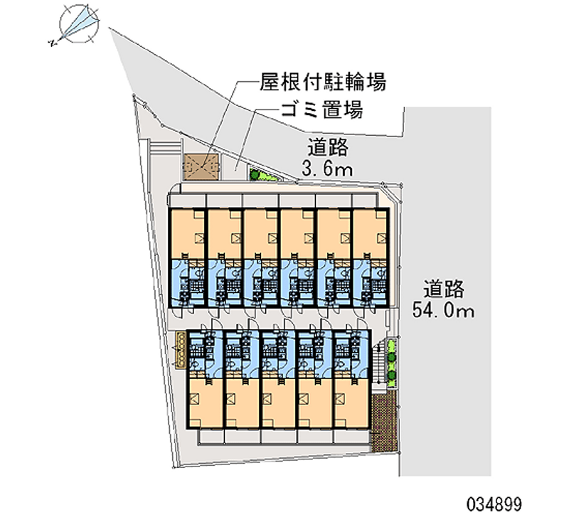 レオパレスピーフス 区画図