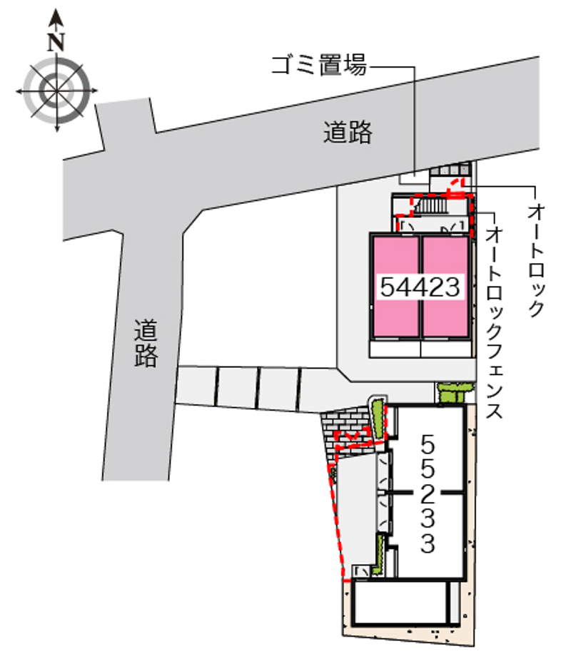 レオネクストＨＡＲＵ 配置図