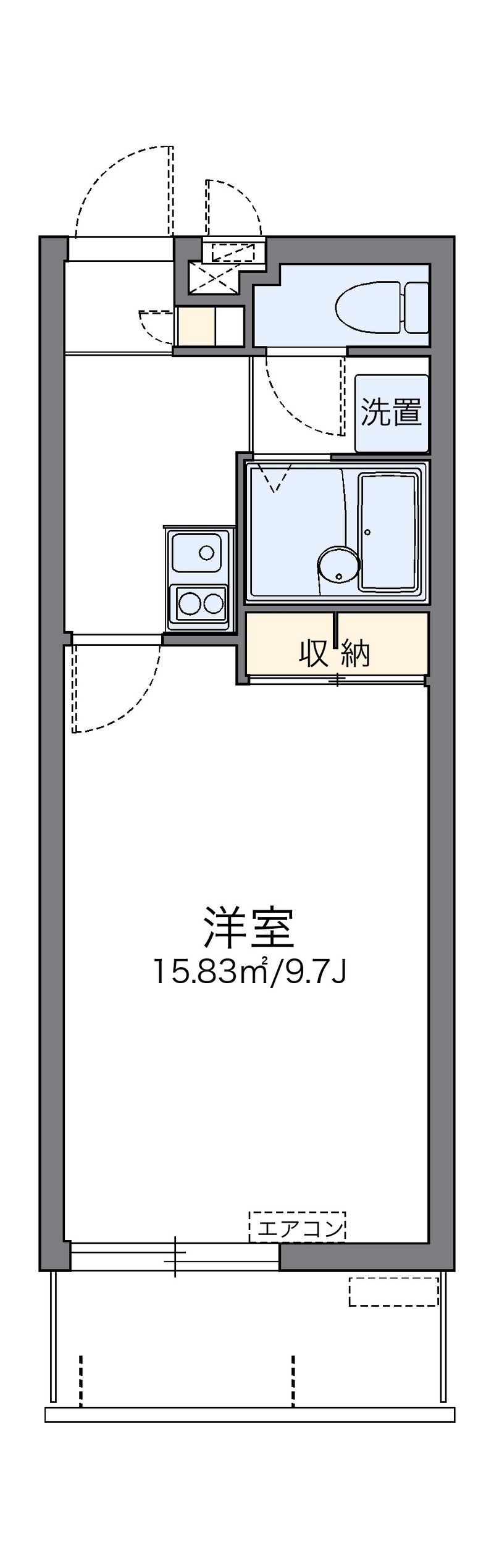 レオパレスハル 間取図