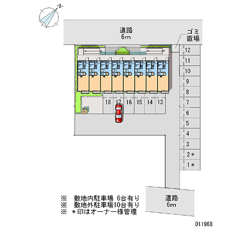 レオパレス西高根 月極駐車場