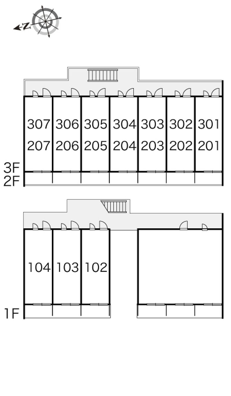 レオパレスＦｌａｔｅｌｉｅｒ 間取配置図