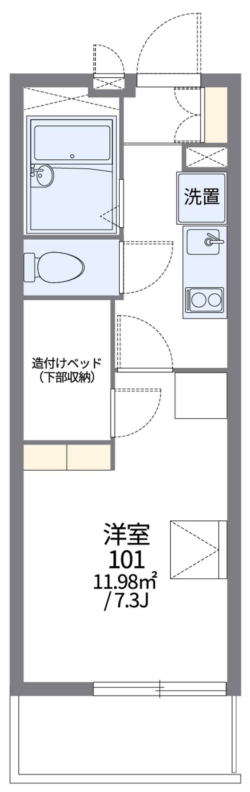 レオパレス春姫 間取図