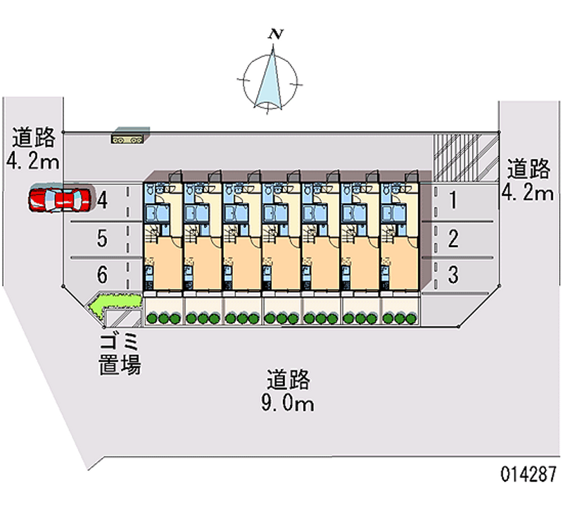 レオパレスビーグラッド 月極駐車場