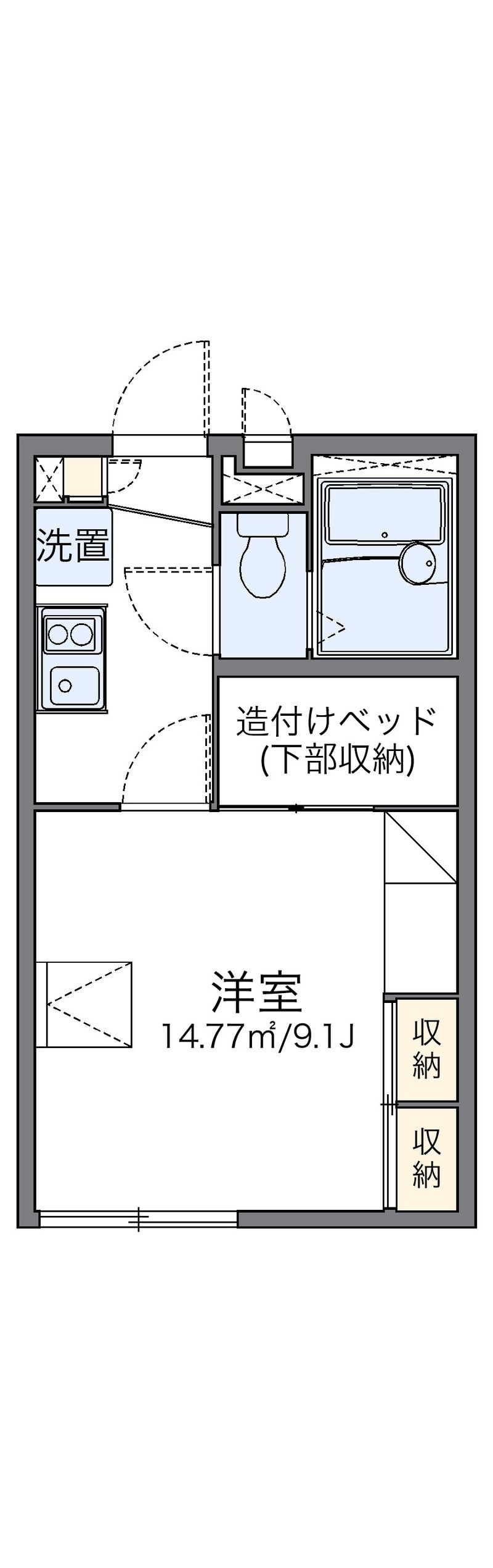 レオパレスクボタ 間取図