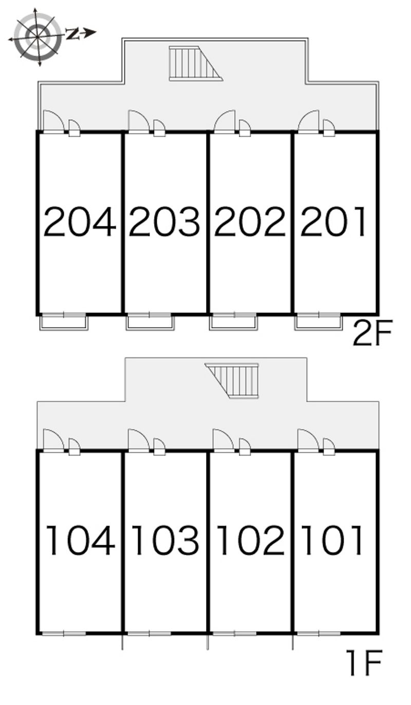 レオパレスアゼリアⅡ 間取配置図