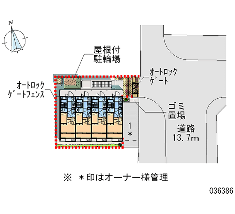 レオパレス御池 区画図