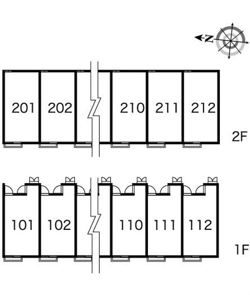 レオパレスＣＩＥＬ 間取配置図