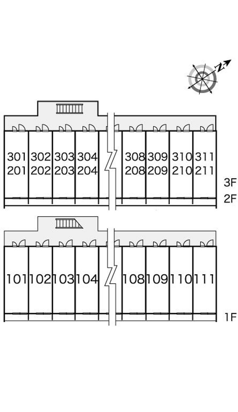 レオパレス午起 間取配置図