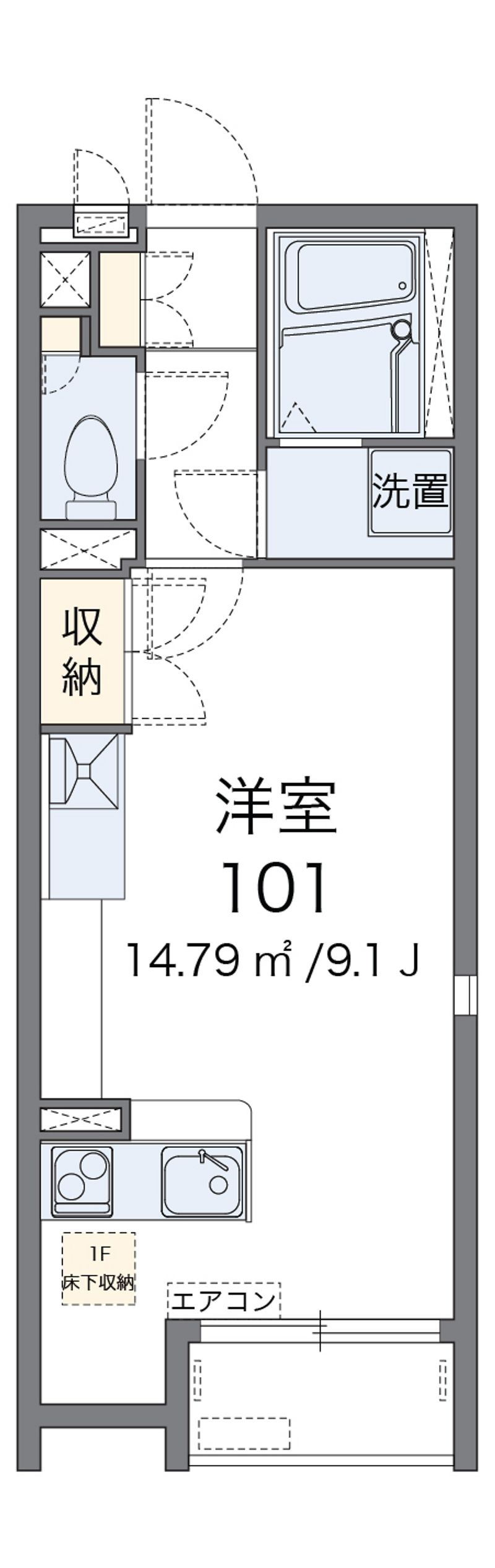 レオネクスト麻里布川 間取図
