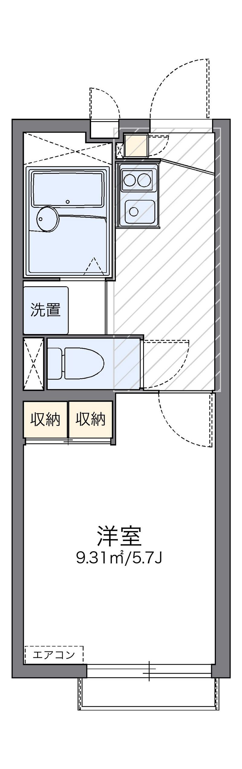 レオパレスプリマベーラ 間取図