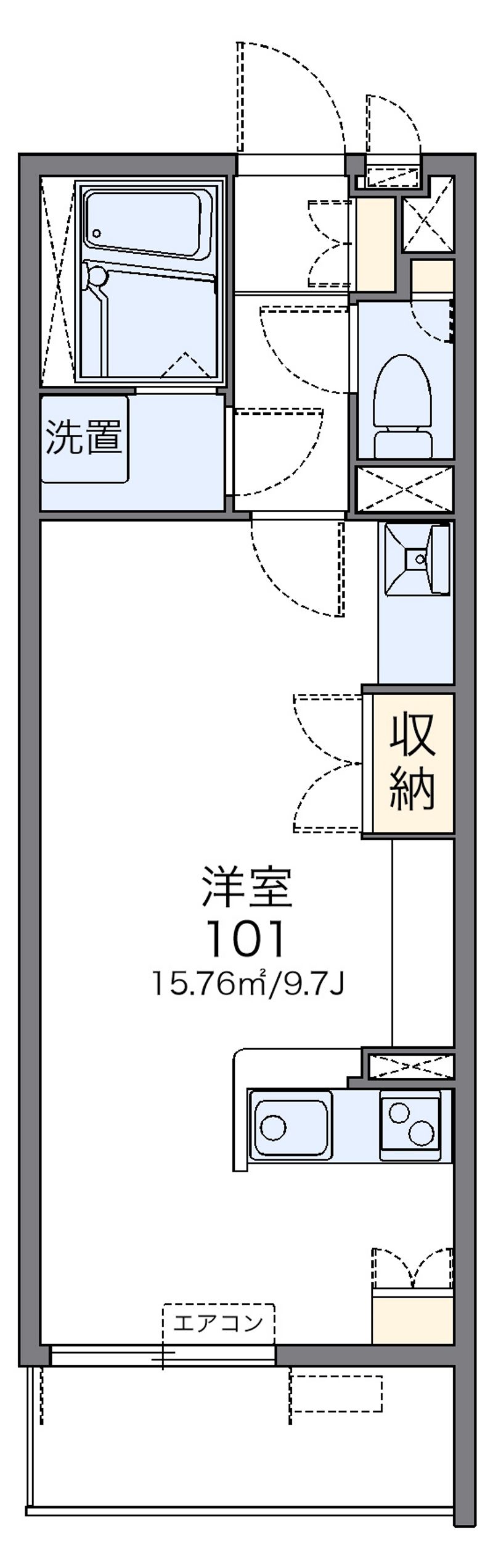 レオネクストラシュレ　博多Ⅱ 間取図