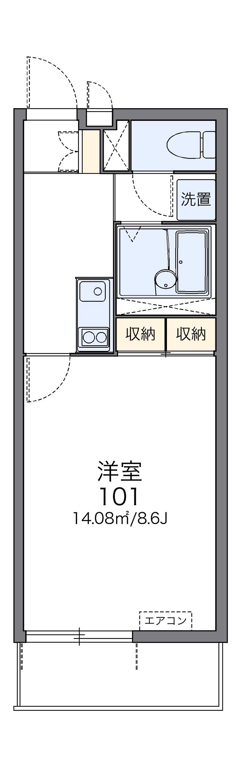 レオネクストパークハイツ　Ｂ 間取図
