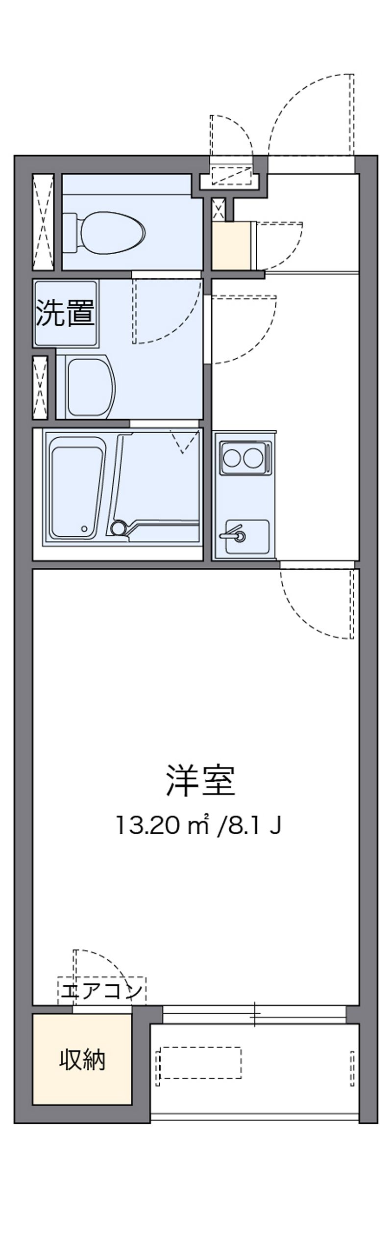 クレイノ北条石黒山 間取図