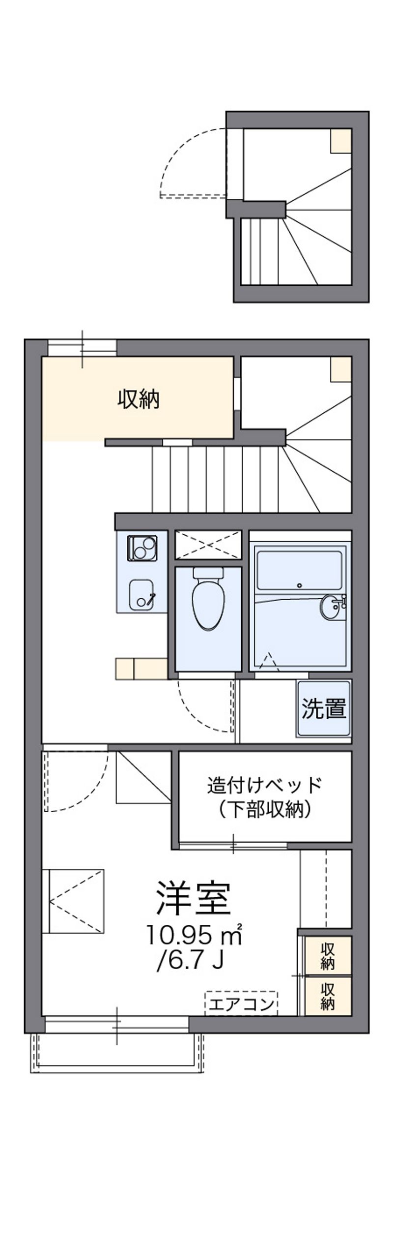 レオパレス辻ガ花 間取図