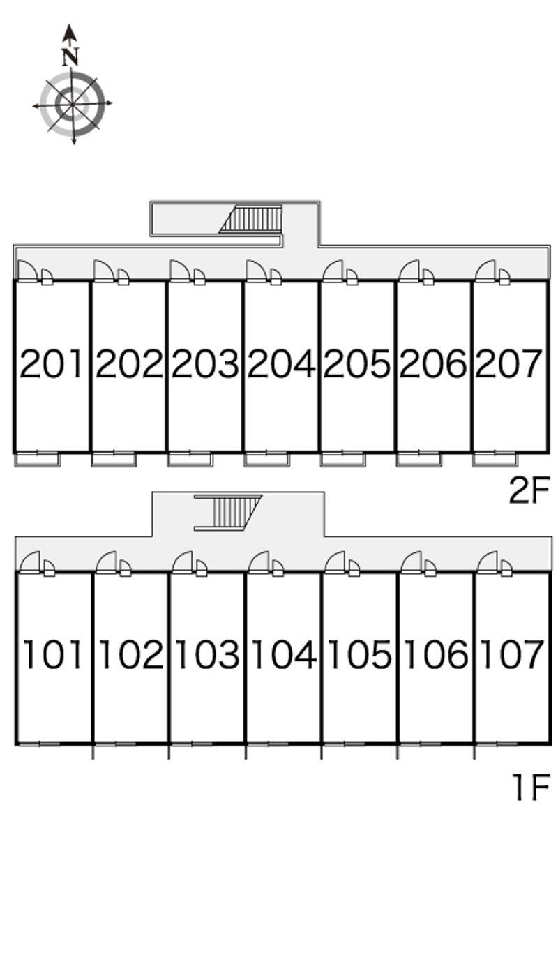 レオパレス昴５５５Ｂ 間取り配置図