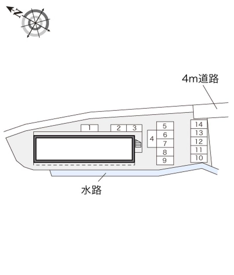レオパレスルネッサ 配置図