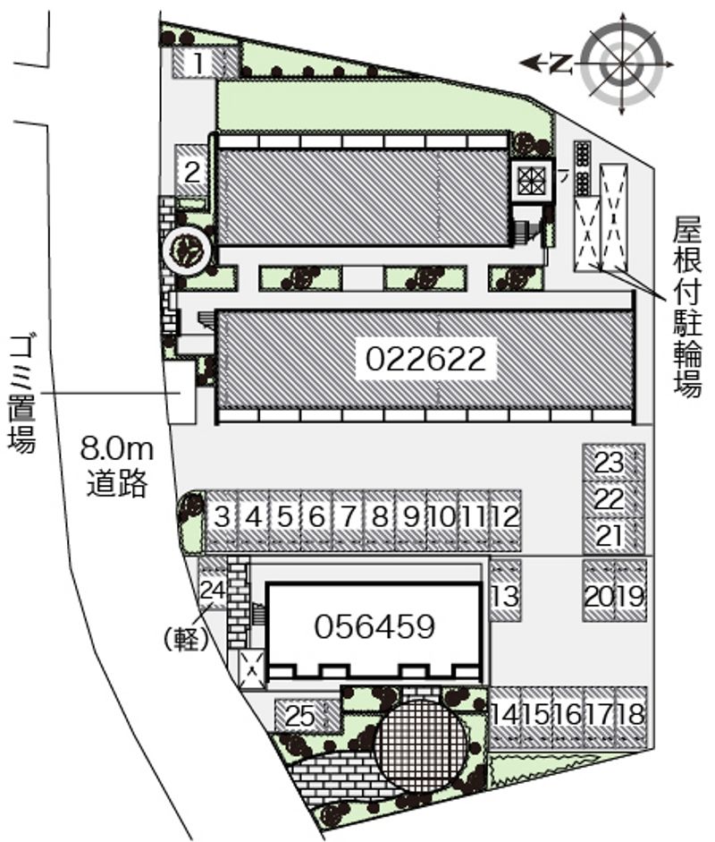 レオパレス畑山 駐車場