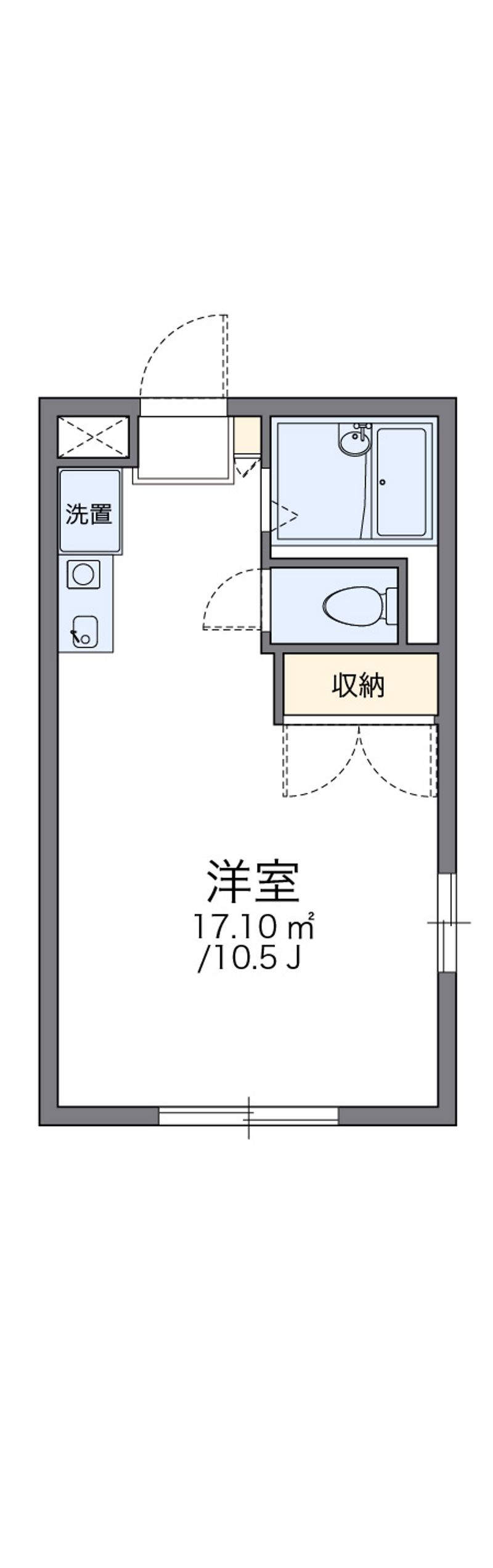 レオパレス長砂 間取図