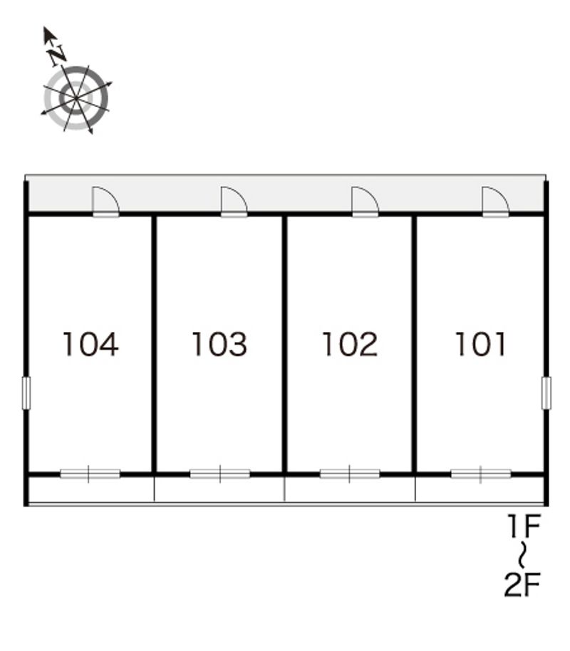 レオパレスラルクアンシエル 間取り配置図