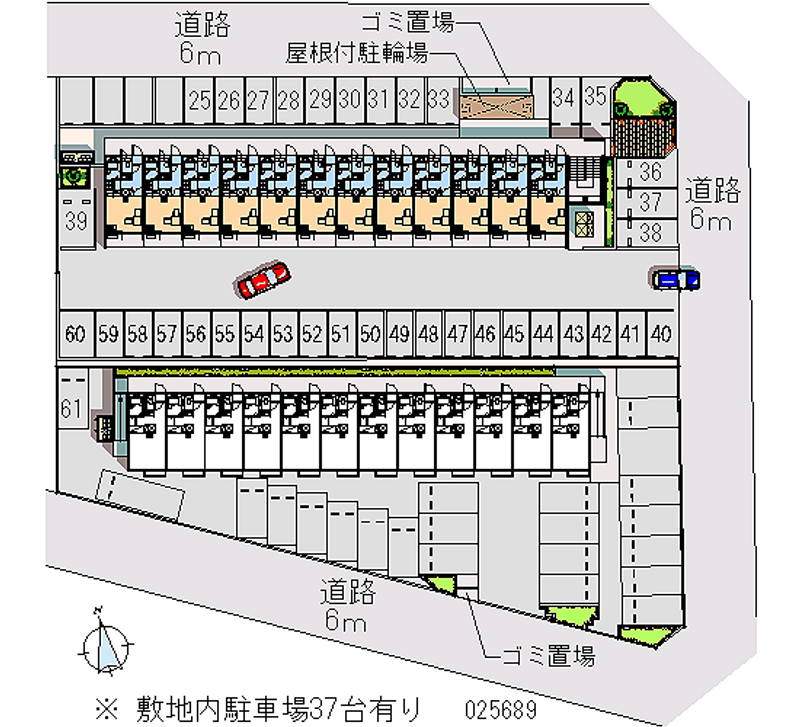 25689 bãi đậu xe hàng tháng