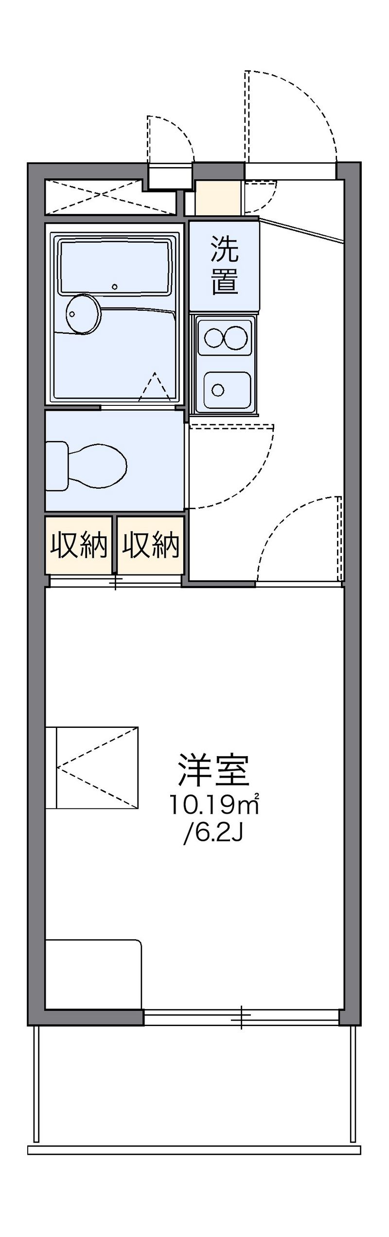 レオパレスフォレスト 間取図