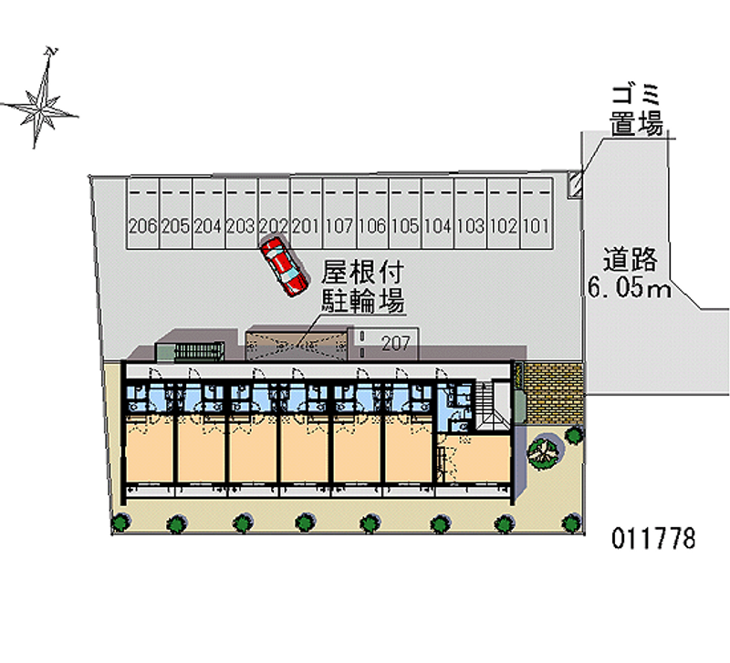 レオパレス八代 月極駐車場